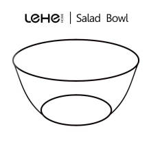 new product high borosilicate glass salad bowl fresh children food bowl  with lid